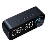 A Led Reloj Alarma Bluetooth 5.0 Estéreo Temporizador Usb