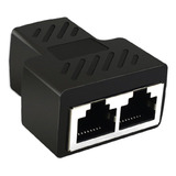 1 A 2 Vías Rj45 Ethernet Lan Network Splitter Doble Adapte