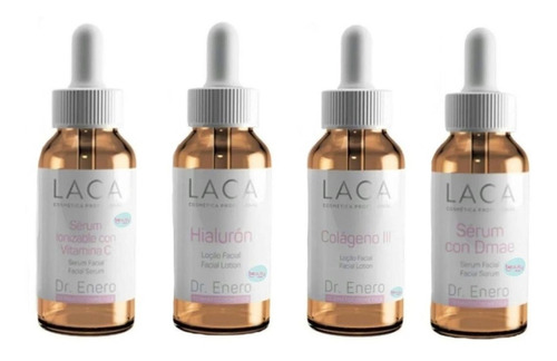 Kit Serum Vitamina C, Hialurón, Colágeno Iii, Dmae Laca