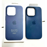  Case Silicone Magsafe Capa iPhone 14 Pro Azul Pouco Usada