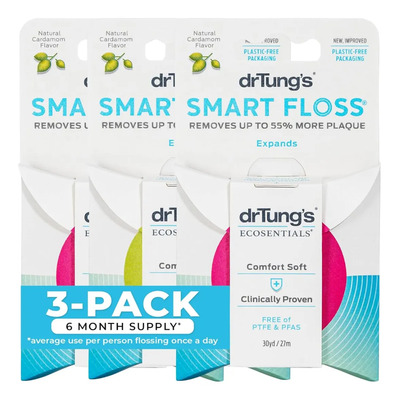 Drtung's Smart Floss Hilo Dental Natural Sin Ptfe-pfas Xtr C Cardamomo