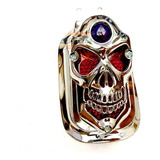 Calavera Faro Trasero Moto Custom Harley Chopper Skull