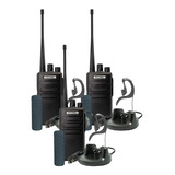 3 Radios Uhf Pro1000 16 Canales Compatible Kenwood Motorola