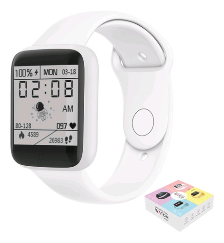 Reloj D20 Inteligente Smartwatch Blanco 