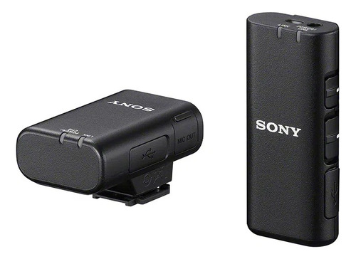 Microfono Inalambrico  Para Camara Sony Ecm-w2bt Color Negro