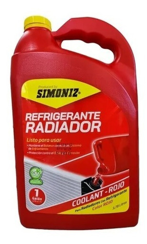 Liquido Refrigerante Radiador Simoniz Corrosión Oxido Galón 