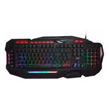 Teclado Multimídia Gamer Xfire Usb Multicor Tecdrive Bifrost Cor De Teclado Preto