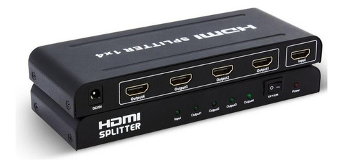Splitter Hdmi Multiplicador Switch 1x4 4k 3d Fullhd + Fuente