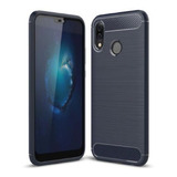 Funda Estuche Fibra Carbono Compatible Con Huawei P20 Lite