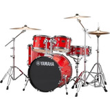 Yamaha Rdp0f5htr | Batería Acústica De 5 Cuerpos Hot Red Color Rojo