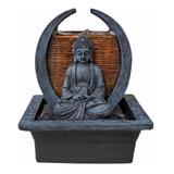 Fonte De Água Buda Hindu Altar Meia Lua Zen Resina - Bivolt
