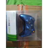 Control Xbox 360 Chrome Series Edicion Especial Azul 