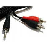 Cable Mini Plug 3.5mm St A 2 Rca Largo 1.5 Metros Mp3 / Mp4