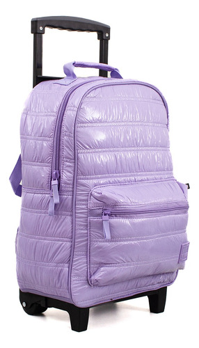 Mochila Con Carro Tipo Puffer Escolar Nena Primario