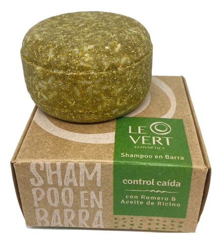 Shampoo En Barra Le Vert Control Caída (vegano)