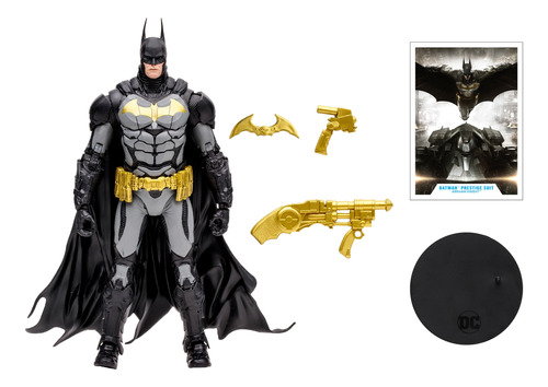 Batman Arkham Knight Prestige Suit Gold Mcfarlane Toys