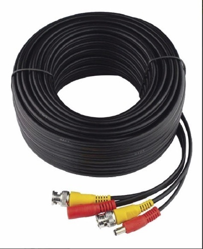 Cable Siames 20 Metros Para Camaras Seguridad Cctv Bnc Enrgi