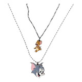 Collar Cadena Para Parejas, Novios Amigos De Tom Y Jerry