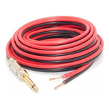 Cable Chicote Para Parlante Plug Mono A Cable Pelado 2 Mts