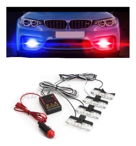 Kit Iluminação Para Carro Strobo Automotivo Para Policia Etc