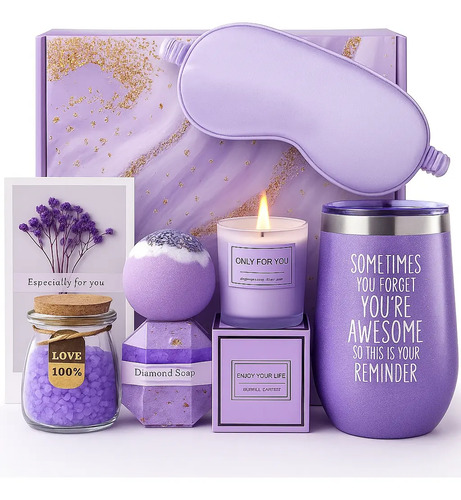 Juego Cestas De Regalo De Spa Relajante Para Mujer Cumpleaño