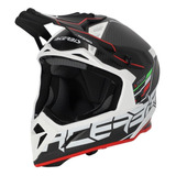 Casco Cross Steel Carbon 2206 Negro/rojo Xl