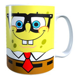 Taza - Tazón Diseño Bob Esponja, Lentes 320 Cc