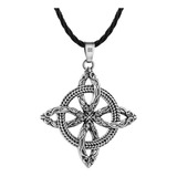 Collar Triqueta Celta Vikingo Nordico Amuleto Nudo Bruja 