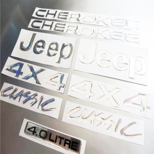 Calcomanas Emblemas Cherokee Classic 4x4 Jeep Foto 2