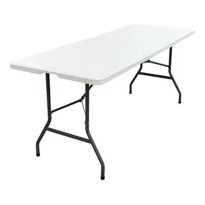 Mesa Plegable De Plástico Styrka Tipo Portafolio 1.80m Color Blanco | Envío gratis