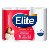 Papel Higienico Elite Cuidado Clasico 6 X 30 Mts