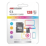 Tarjeta Memoria Microsd 128gb Clase 10 Hikvision C/adaptador