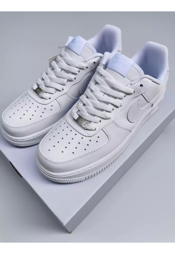 Tenis Nike Air Force One Af1 En Tono Blanco Talla 27