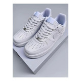 Tenis Nike Air Force One Af1 En Tono Blanco Talla 27