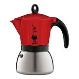 Bialetti Moka Induction 6 Tazas - Rojo