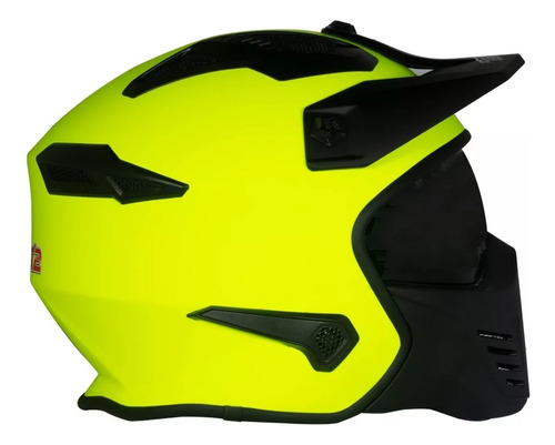 Casco Tech X2 Tx-726 Amarillo C Visera