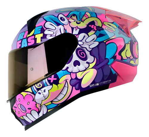 Casco Shaft Sh 560 Evo Melo Fucsia Certificado Ece 2206 | Envío gratis