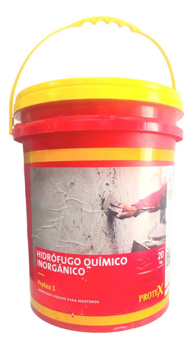 Protex 1 Hidrofugo Inorgánico Para Morteros Balde X 20 Kg