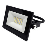 Reflector Led 30w Sica Luz Blanca Fria Ip65 Color De La Carcasa Negro Color De La Luz Fria/dia