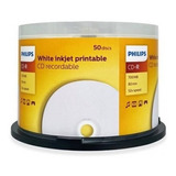 Philips Cd-r 700mb 52x Imprimible Cake 50unidades Ecoffice