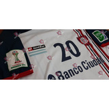 Camiseta San Lorenzo Blanca Mundial De Clubes 2014 Ortigoza 
