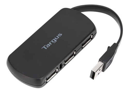 Targus - Hub 4 Puertos Usb 2.0 - Windows, Mac, Ach114us