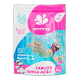 Kit 100 Pastilhas Tabletes Cloro 200g Tripla Ação P/ Piscina