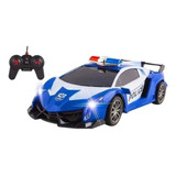 Vehiculo Policia Auto Radio Control Remoto Luces Lamborghini Color Autp
