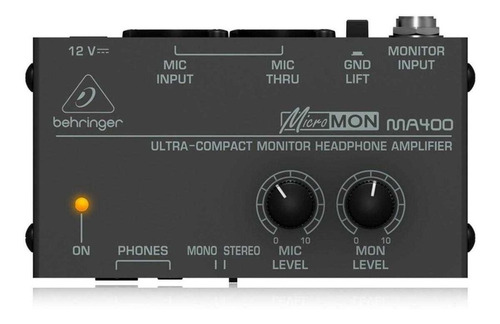 Amplificador De Auriculares Monitoreo Behringer Ma400