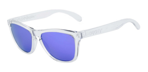 Óculos Oakley Frogskins Polished Clear/ Lente Violet Iridium