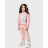 Conjunto De Roupa Infantil Casaco Cute Bunny E Calça