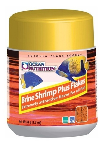 Brine Shrimp Plus Flakes 34g Ocean Nutrition, C/artemia