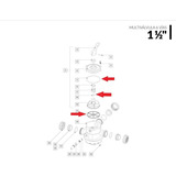 Kit De Oring P/multivalvula De 6 Vias De 1 1/2  Vulcano