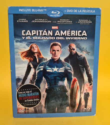 Br + Dvd / Capitán América Y El Soldado Del Invierno / Evans